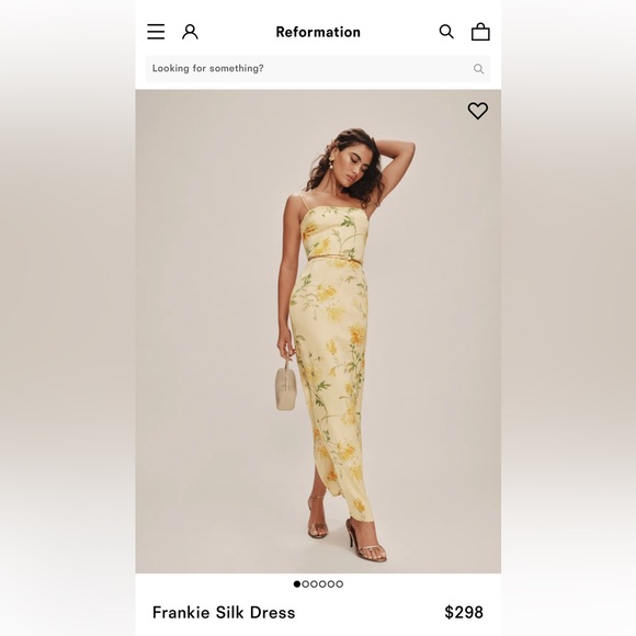 Reformation Frankie Silk dress - Picture 1 of 3
